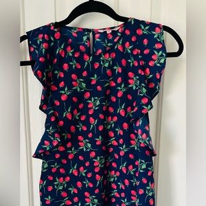 Juicy couture strawberry print blouse